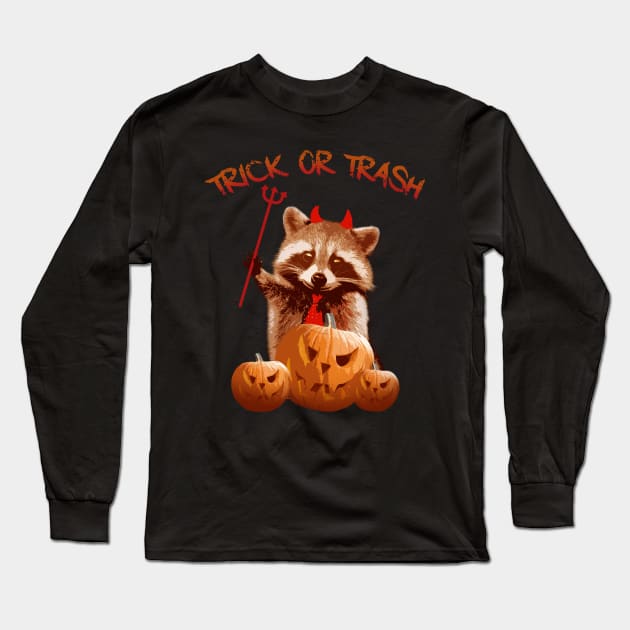 trick-or-trash Long Sleeve T-Shirt by Junalben Mamaril